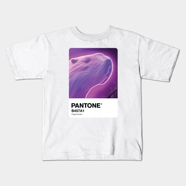 Capyrunner Pantone swatch Kids T-Shirt by theartistmusician